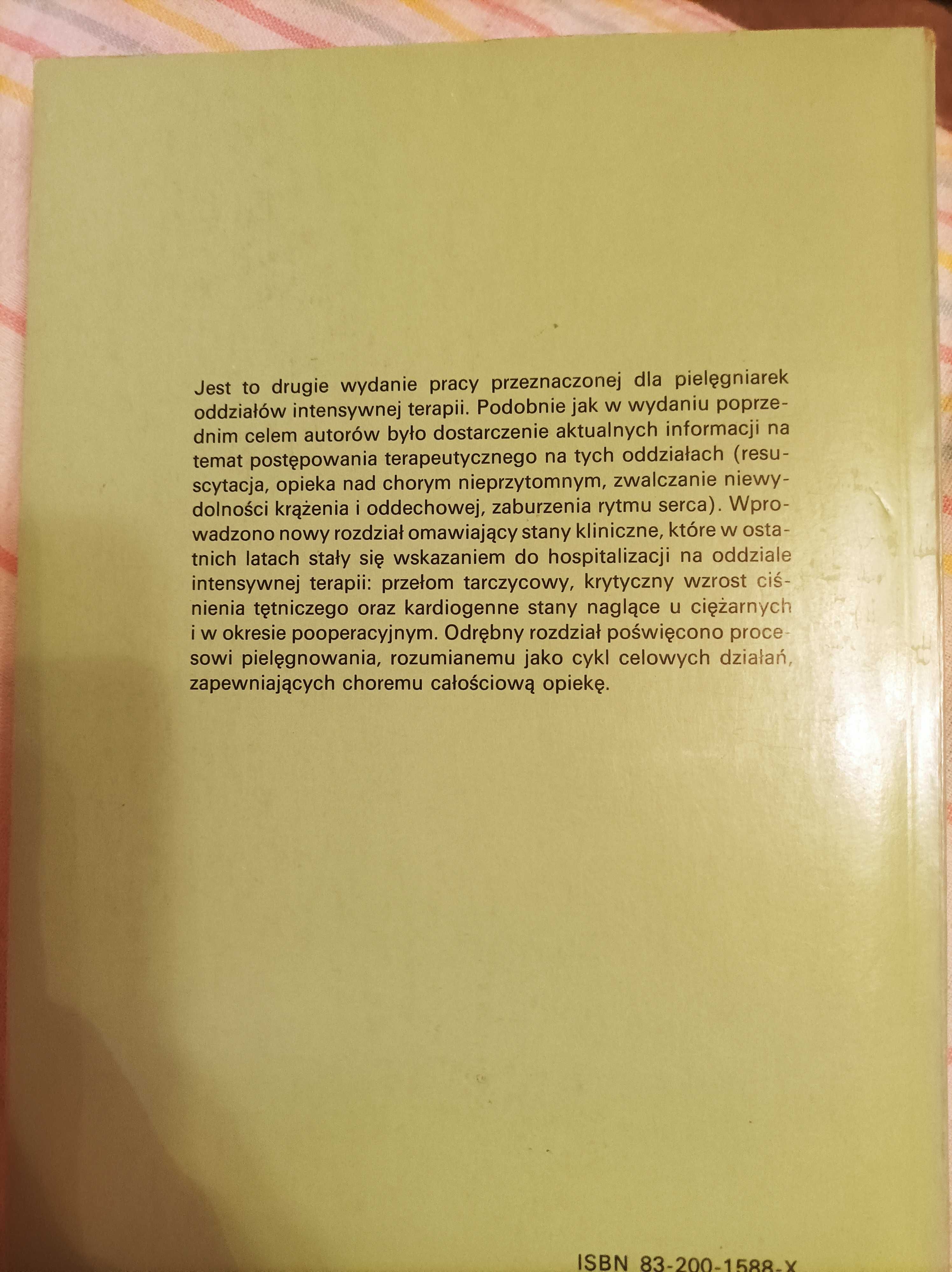 Internistyczna intensywna terapia i opieka pielęgniarska