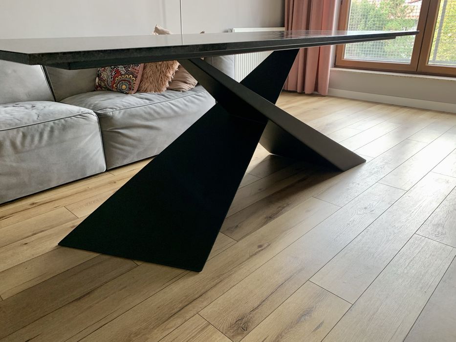 Stół z kamienia Angola Black 200x80 granit marmur