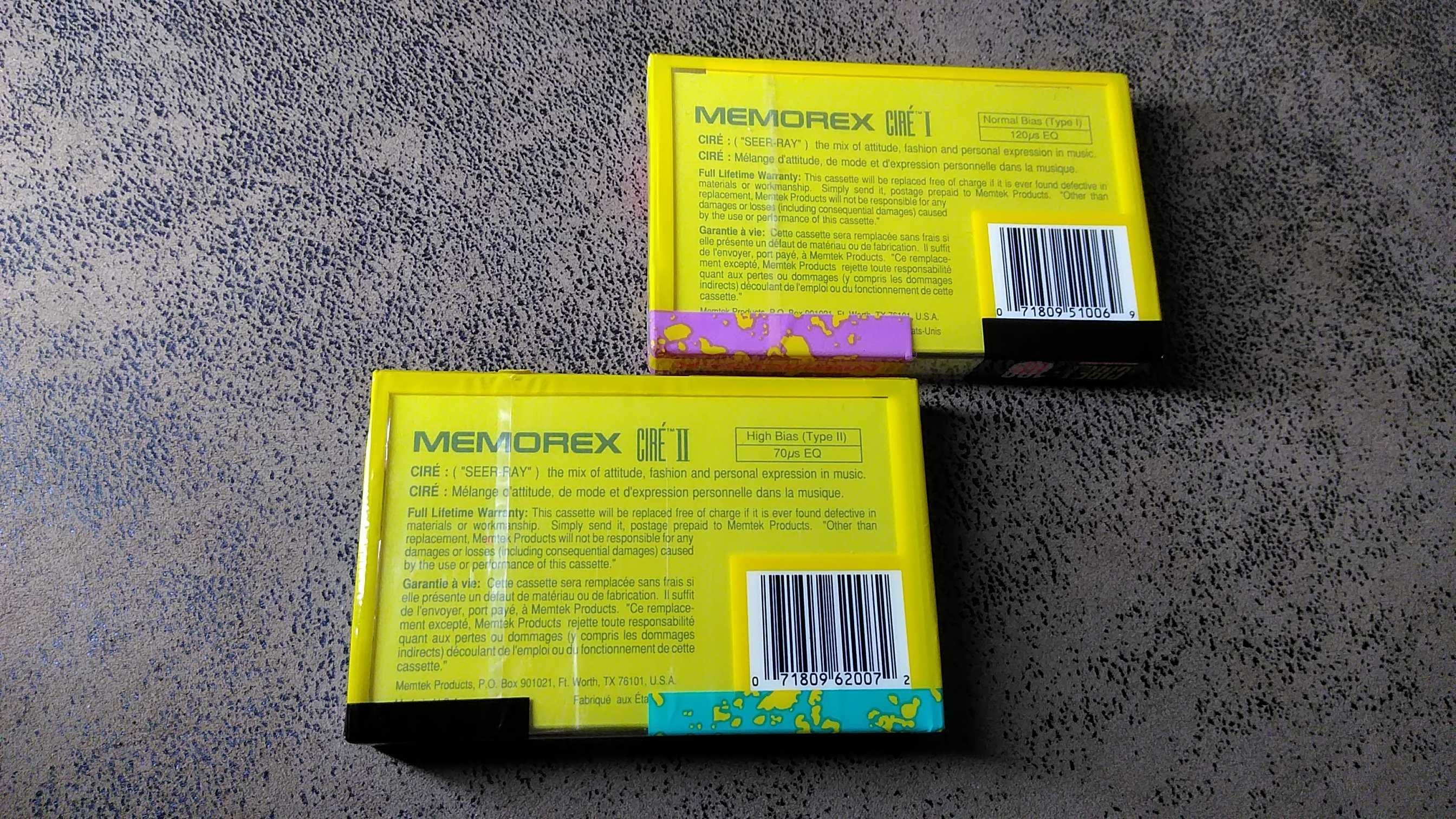 Аудіо касети Memorex CD2.CDX.Sire,  фірмові хром