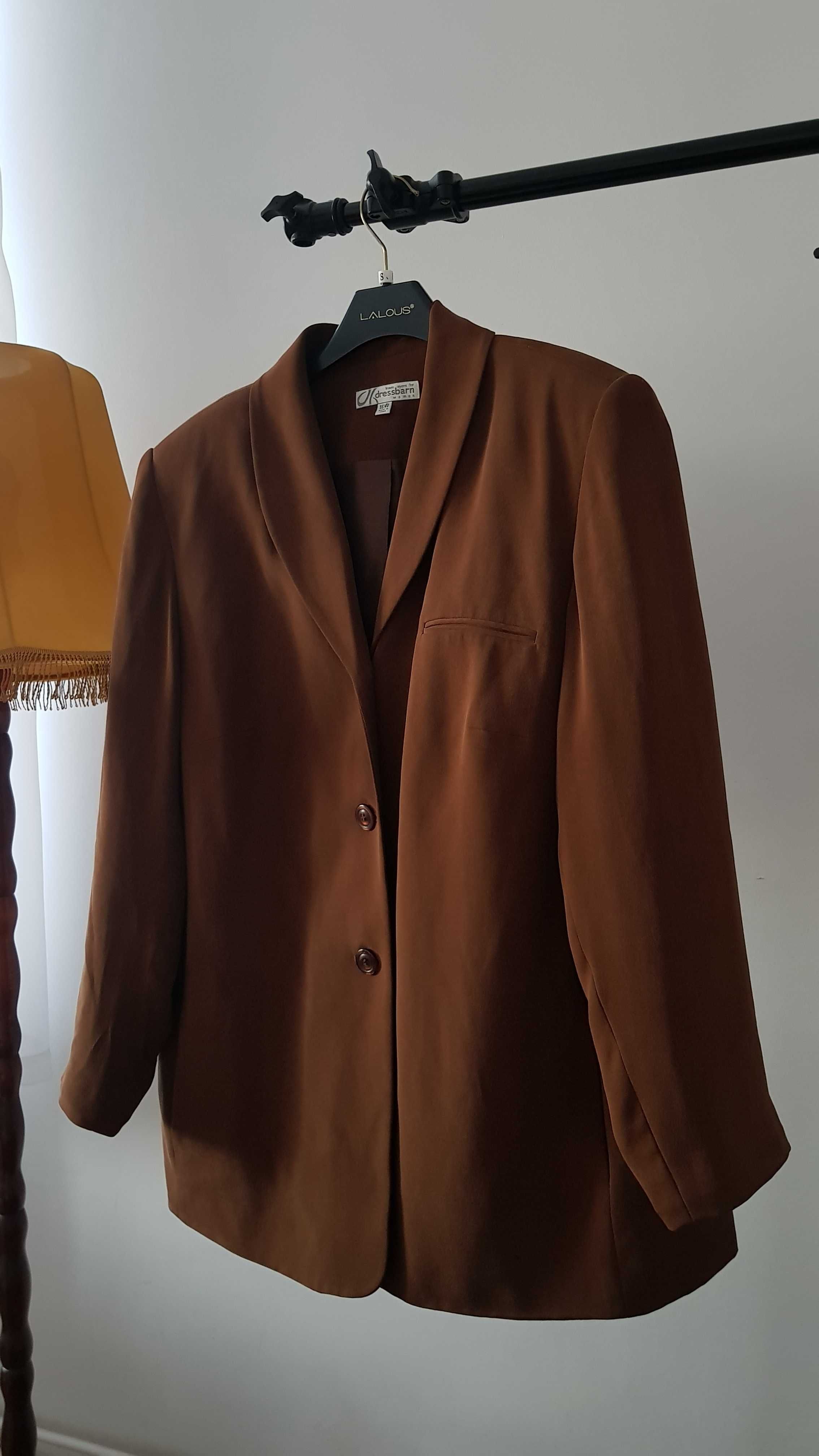 Jedwabna marynarka vintage / retro, oversize, XXL