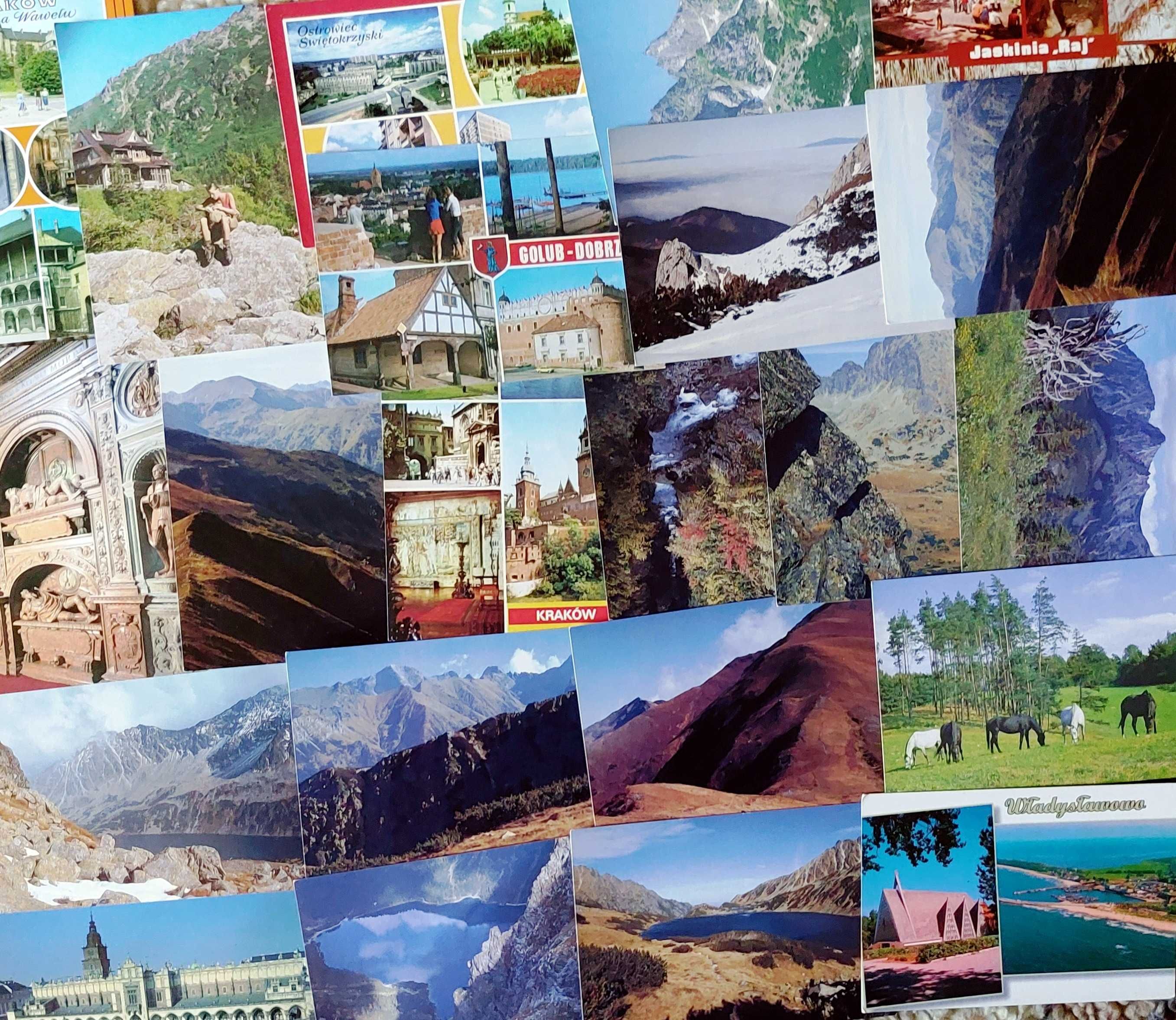 67 pocztówek: głównie góry i inne | bez obiegu