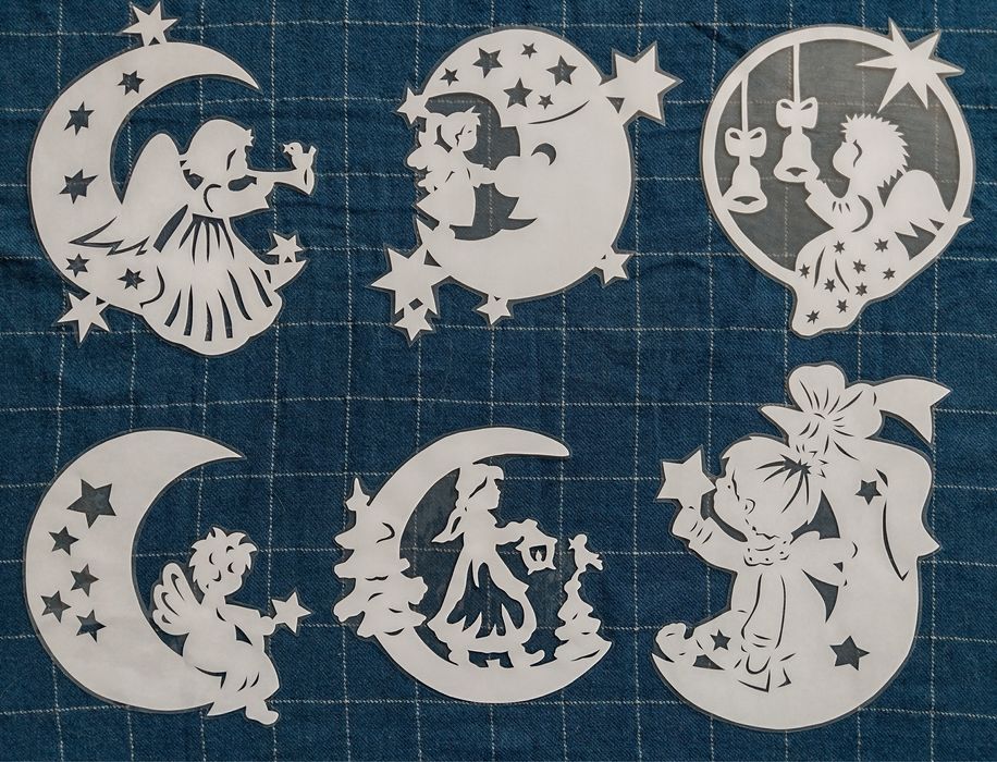 Aniołki 6 sztuk dekoracje bożonarodzeniowe do szkoły przedszkola