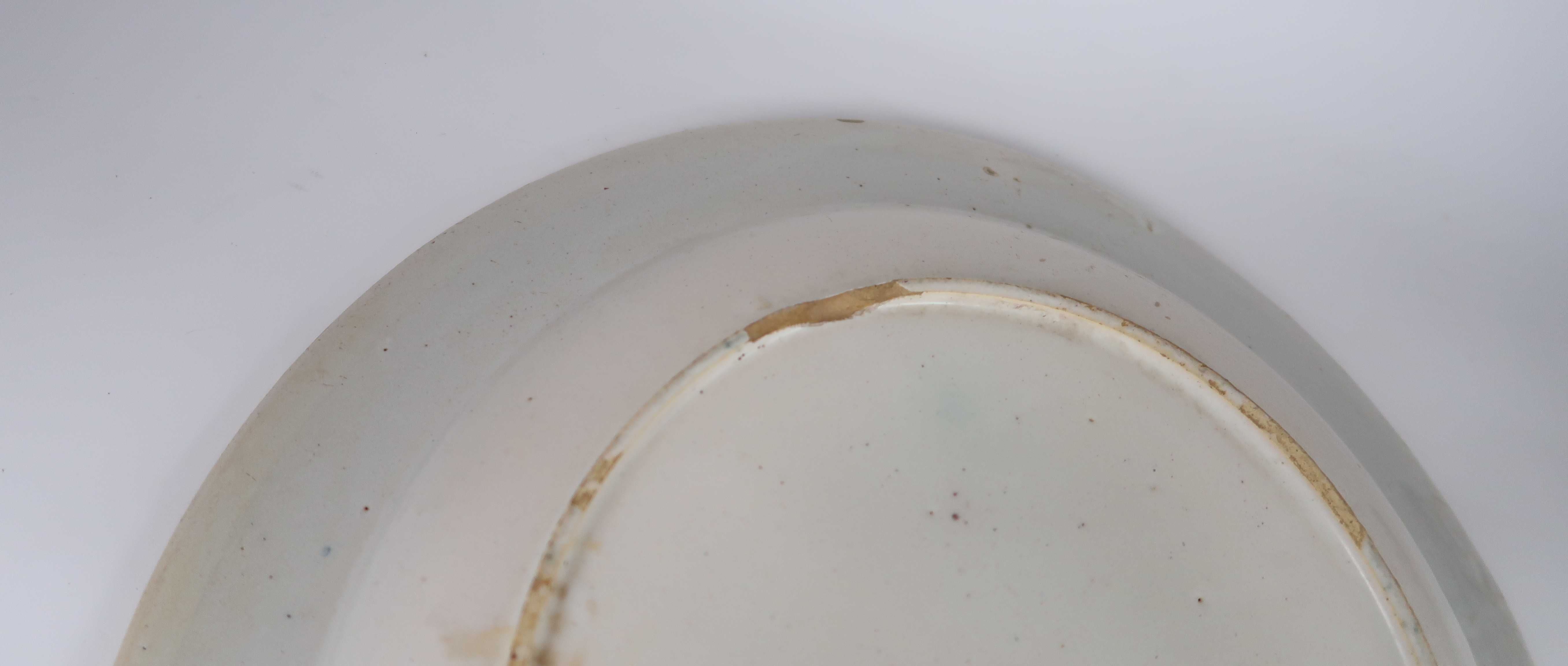 Prato Grande Faiança Séc. XIX - Andorinha - 35 cm