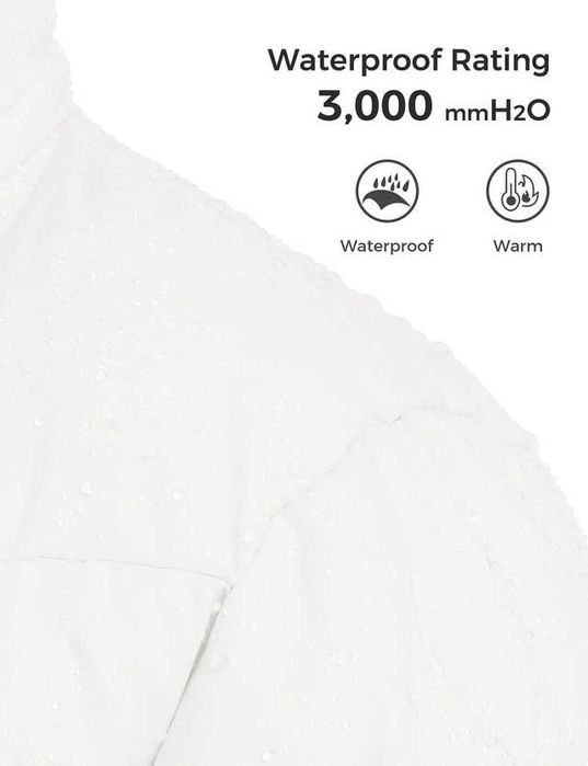 Зимняя теплая парка капюшон,водо-ветронепроницаемая куртка р.140–146