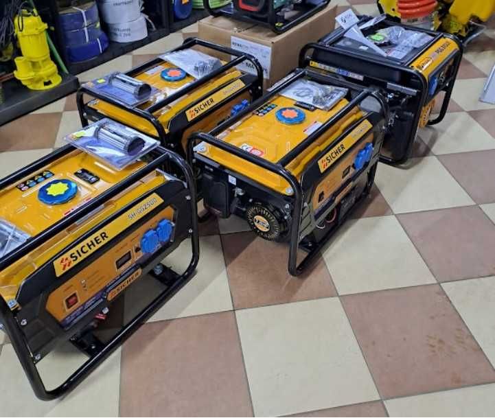 Генератор SICHER SH-GG4500E 3kW з електростартером