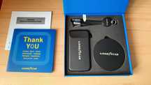 ładowarka indukcyjna, powerbank 8000 i różne wtyczki, GoodYear - nowa