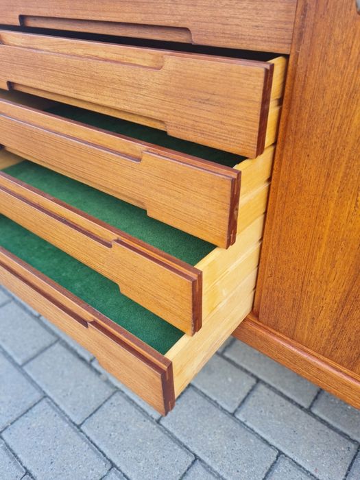 Komoda tekowa,sideboard,vintage design,Dania lata 60-70,mid-century