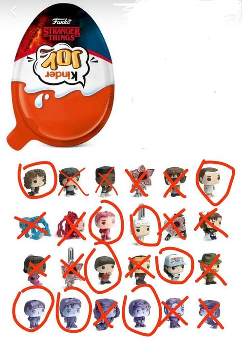 Обмін фігурок kinder joy stranger things