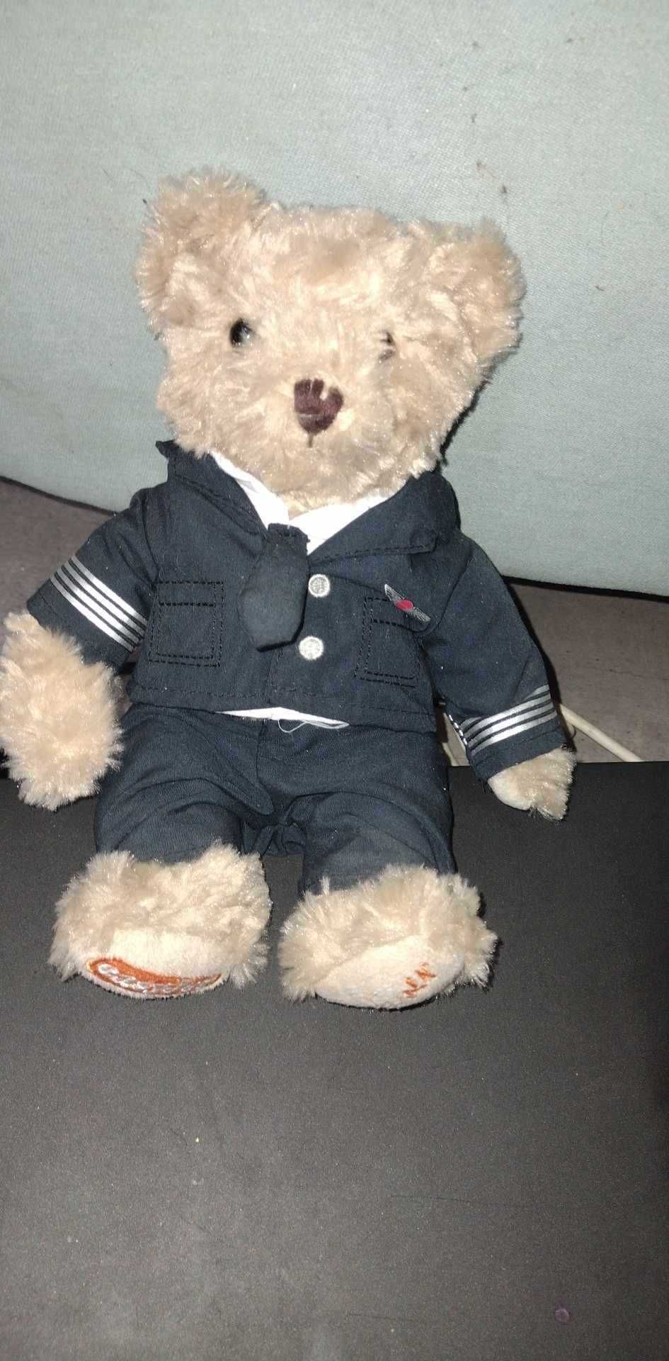 Stara zabawka miś pilot kapitan figurka pluszak Guliwer