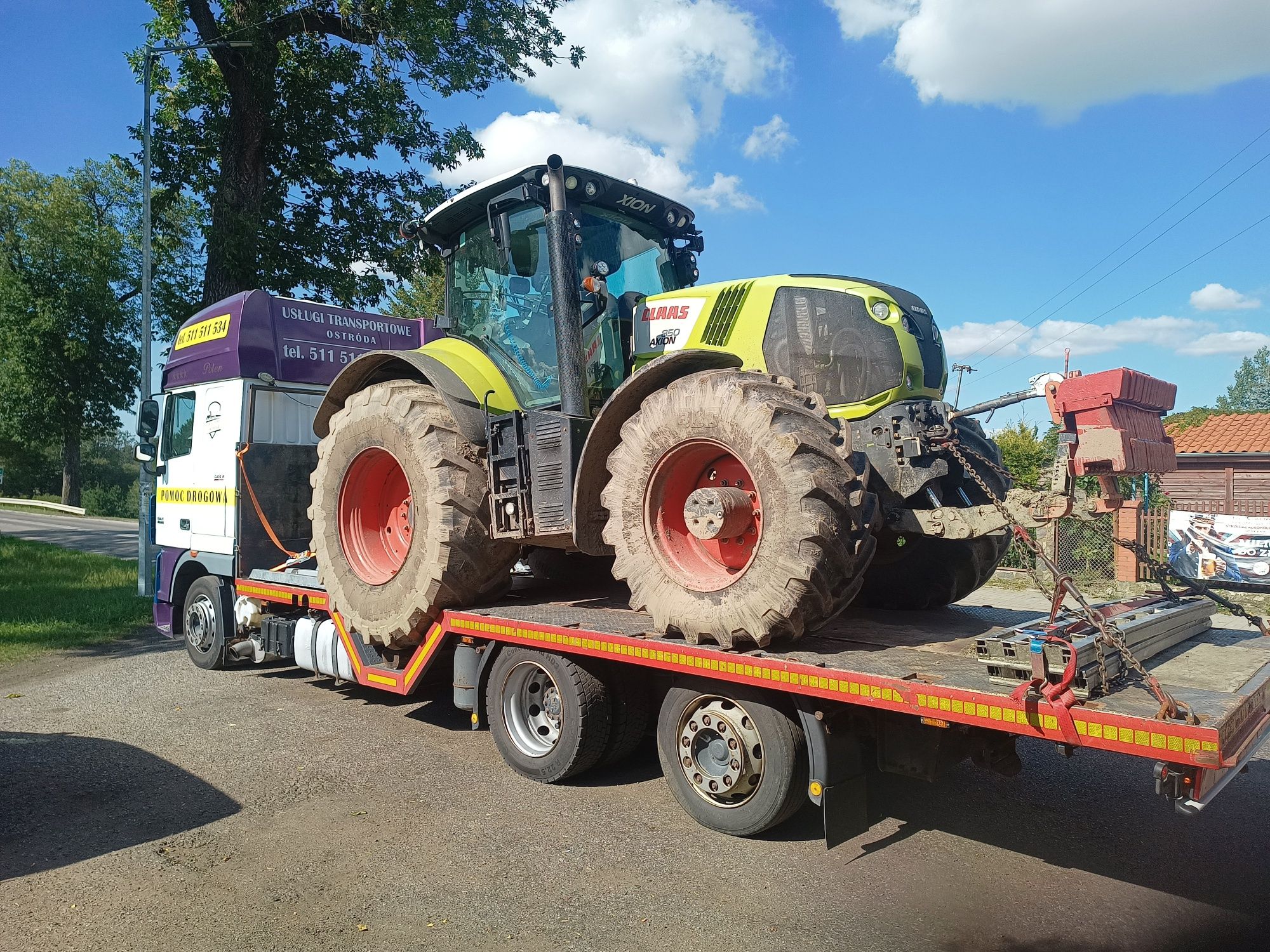 Transport maszyn rolniczych