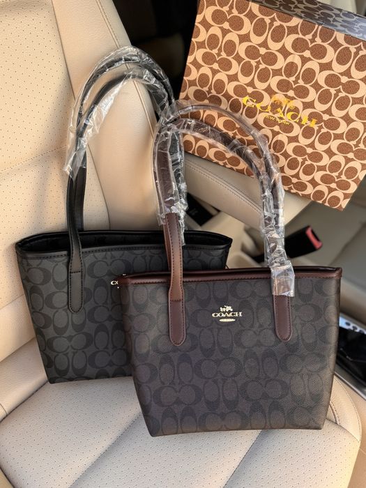Жіночі сумки шопери 32 см та 42 смсм Coach | а4 формат