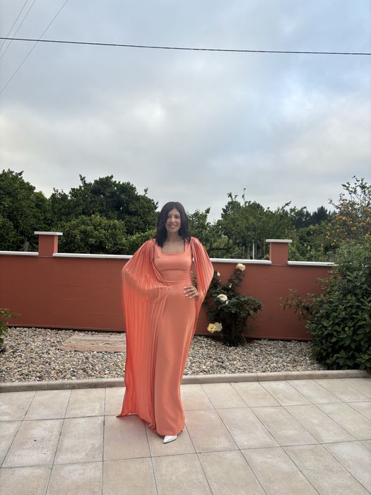 Vestido de gala cetim