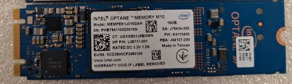 Intel Optane Memory M10 MEMPEK1J016GA MEMPEK1J016GAH
