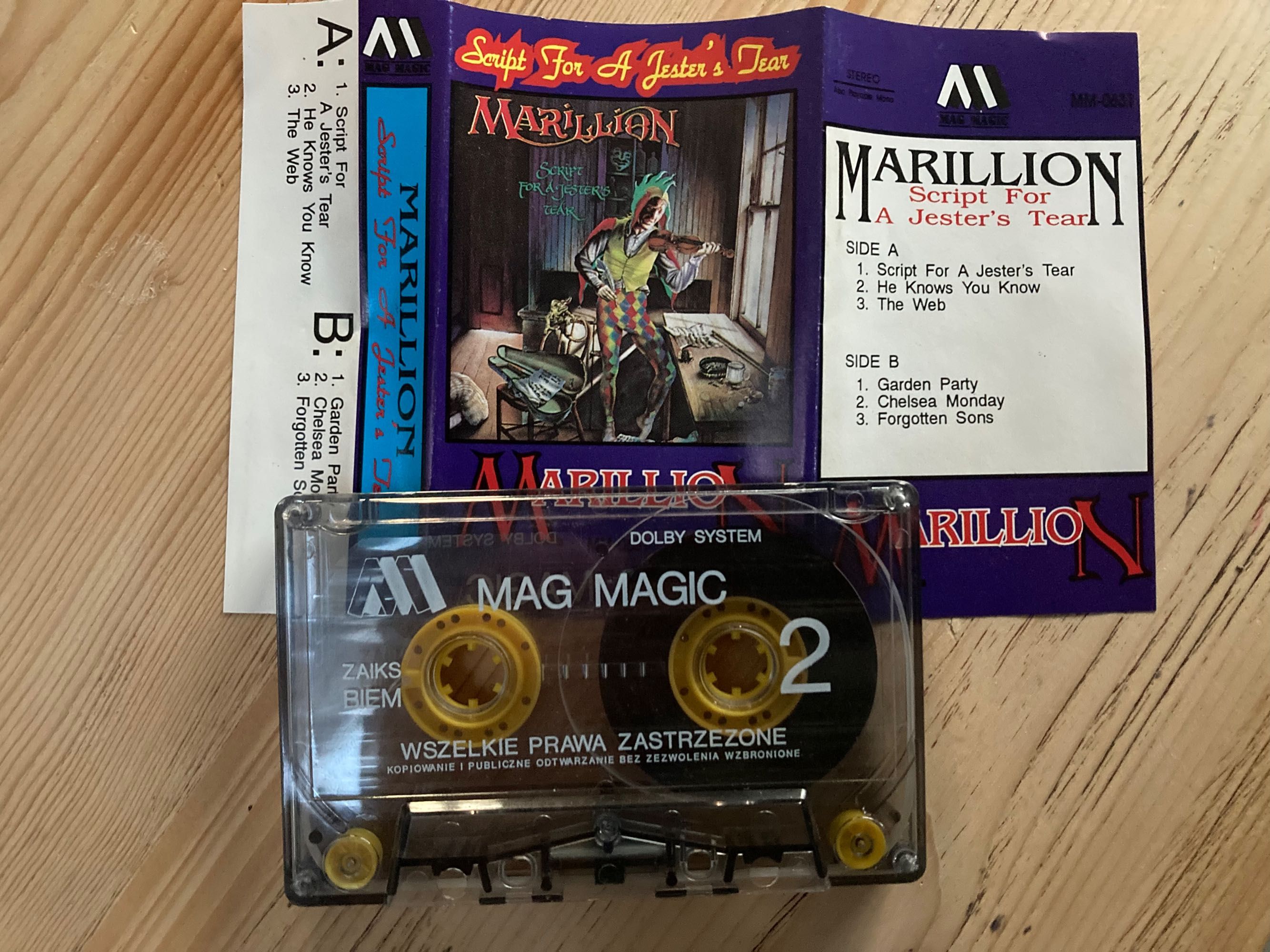 Marillion – Script For A Jester's Tear, kaseta