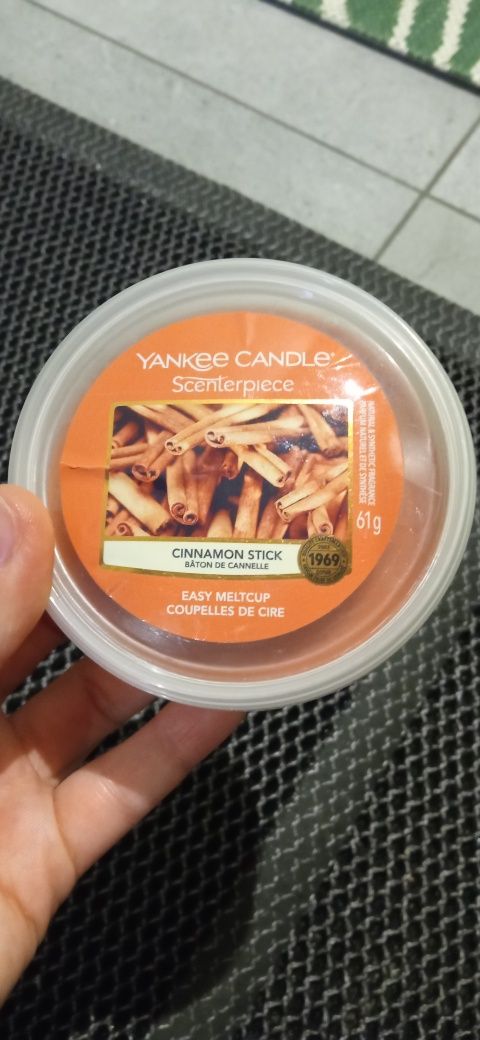 Yankee candle samplery snowflake cookie,duze woski cinnamon stick-8szt