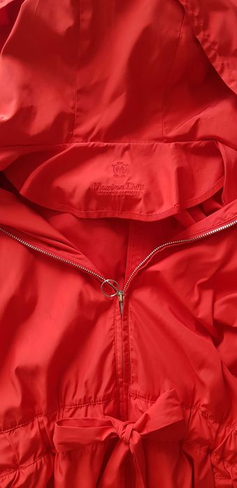 Czerwona Parka Kurtka Massimo Dutti S