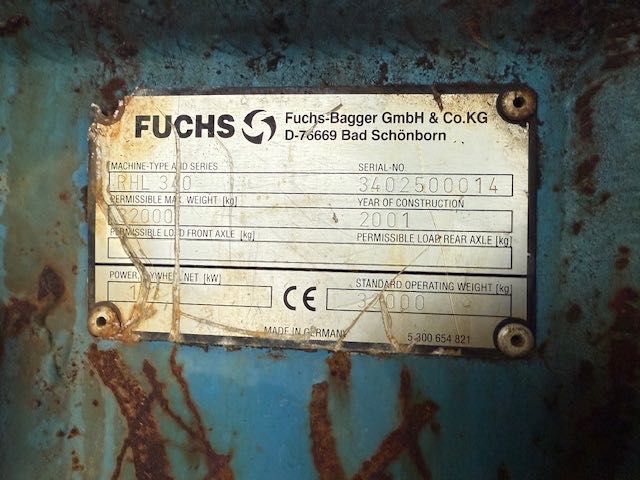 fuchs 340 koparka przeładunkowa na części
