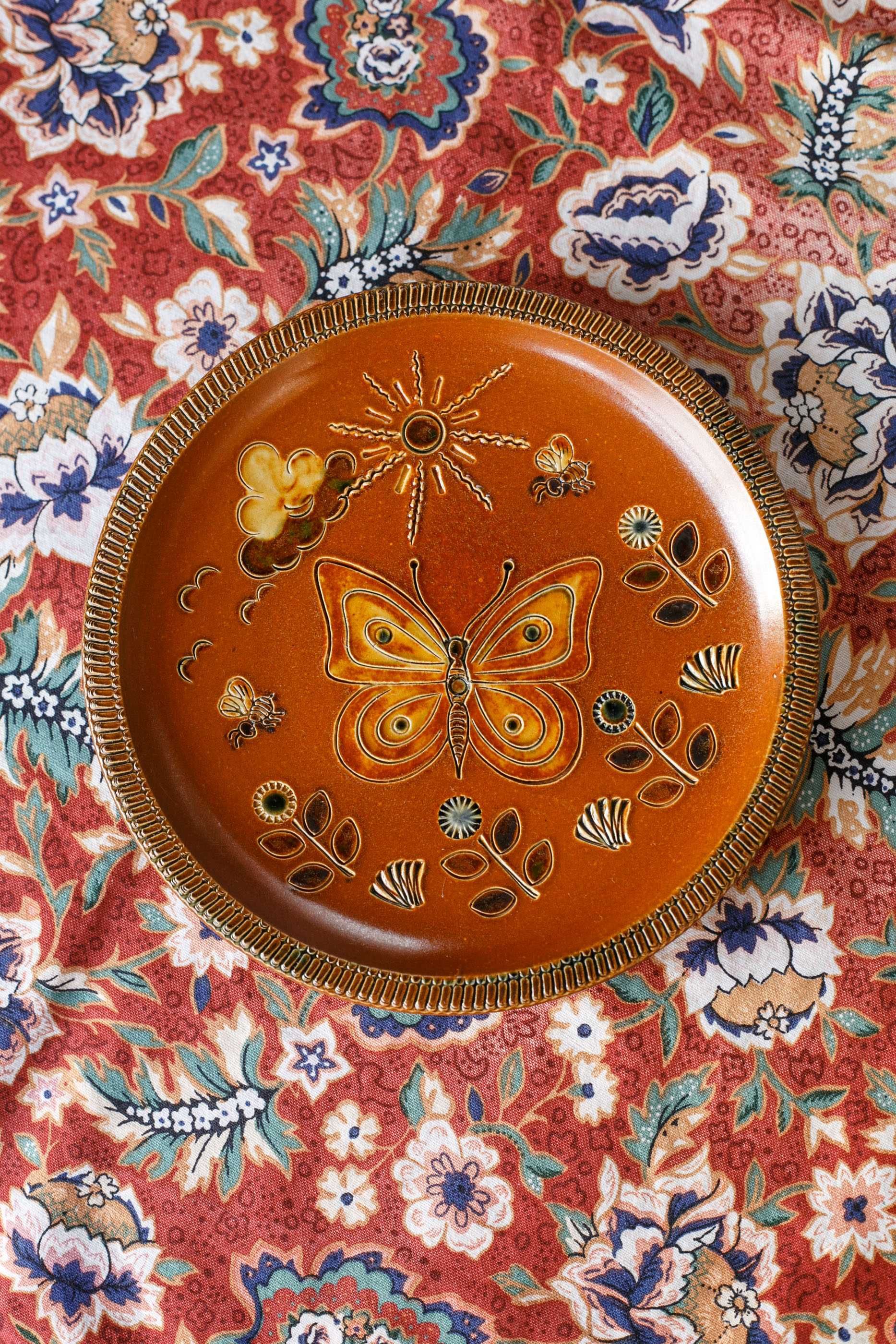 dekoracyjny talerz vintage Rembershof Keramik