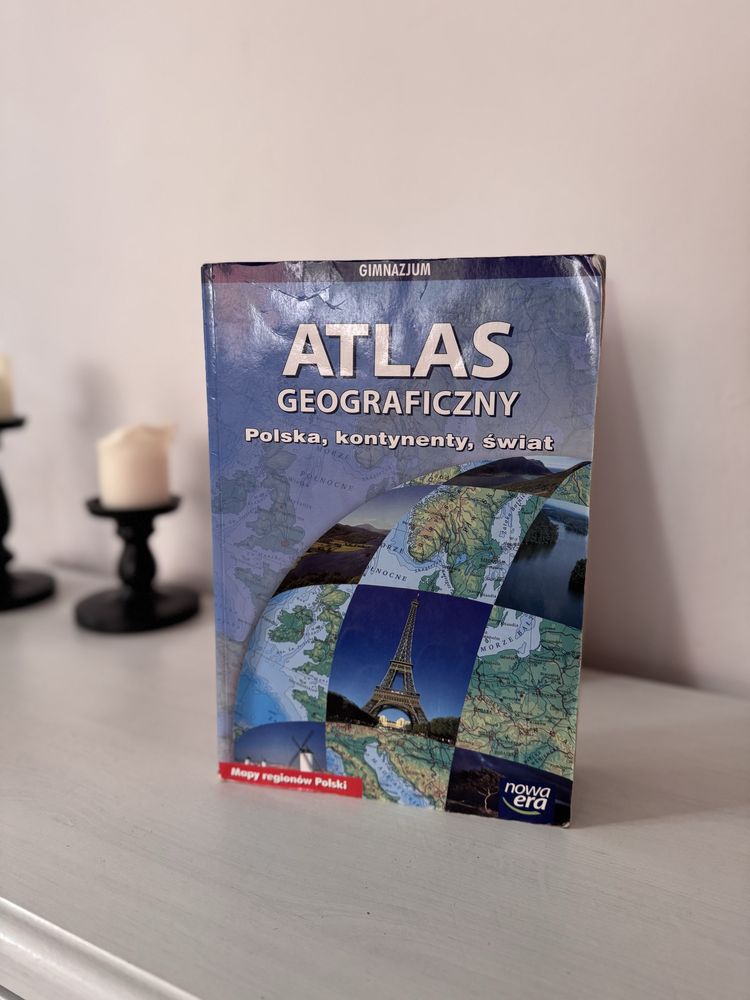 Atlas geograficzny, goeografia, atlas świata, mapa, mapy