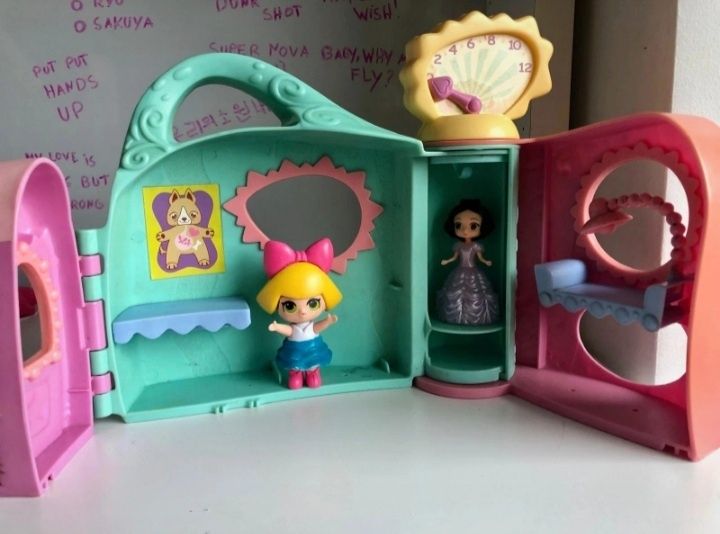 Mala/Casa de bonecas tipo Poly Pocket