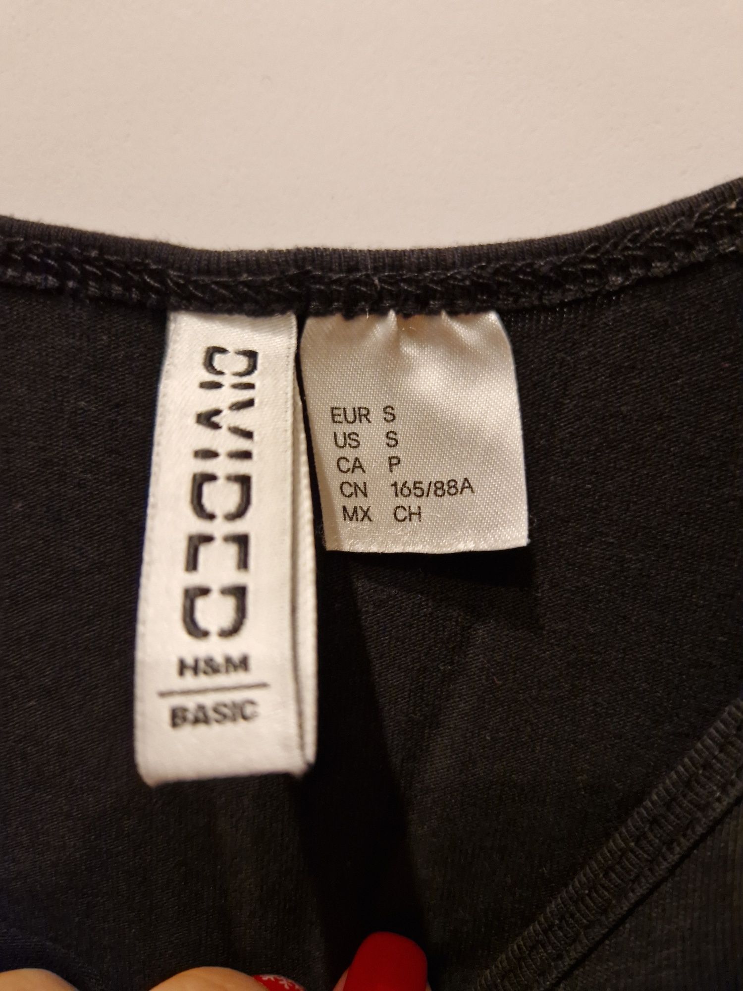 Czarna sukienka basic midi H&M na lato