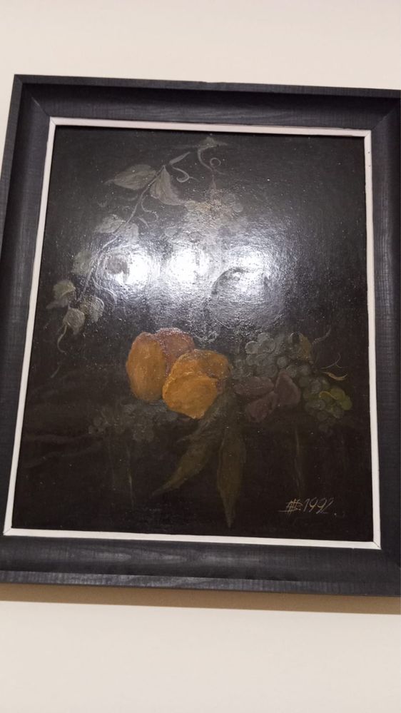 Obraz ręcznie malowany 1992 M.Bobrowska 50x62