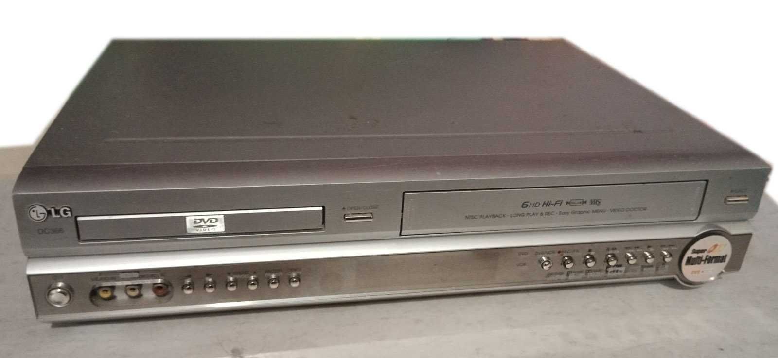 Видеомагнитофон  LG DC366.  VHS+DVD