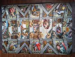 Puzzle 6000Trefl/sklepienie Kaplicy Sykstyńskiej/ułożone/obraz/prezent