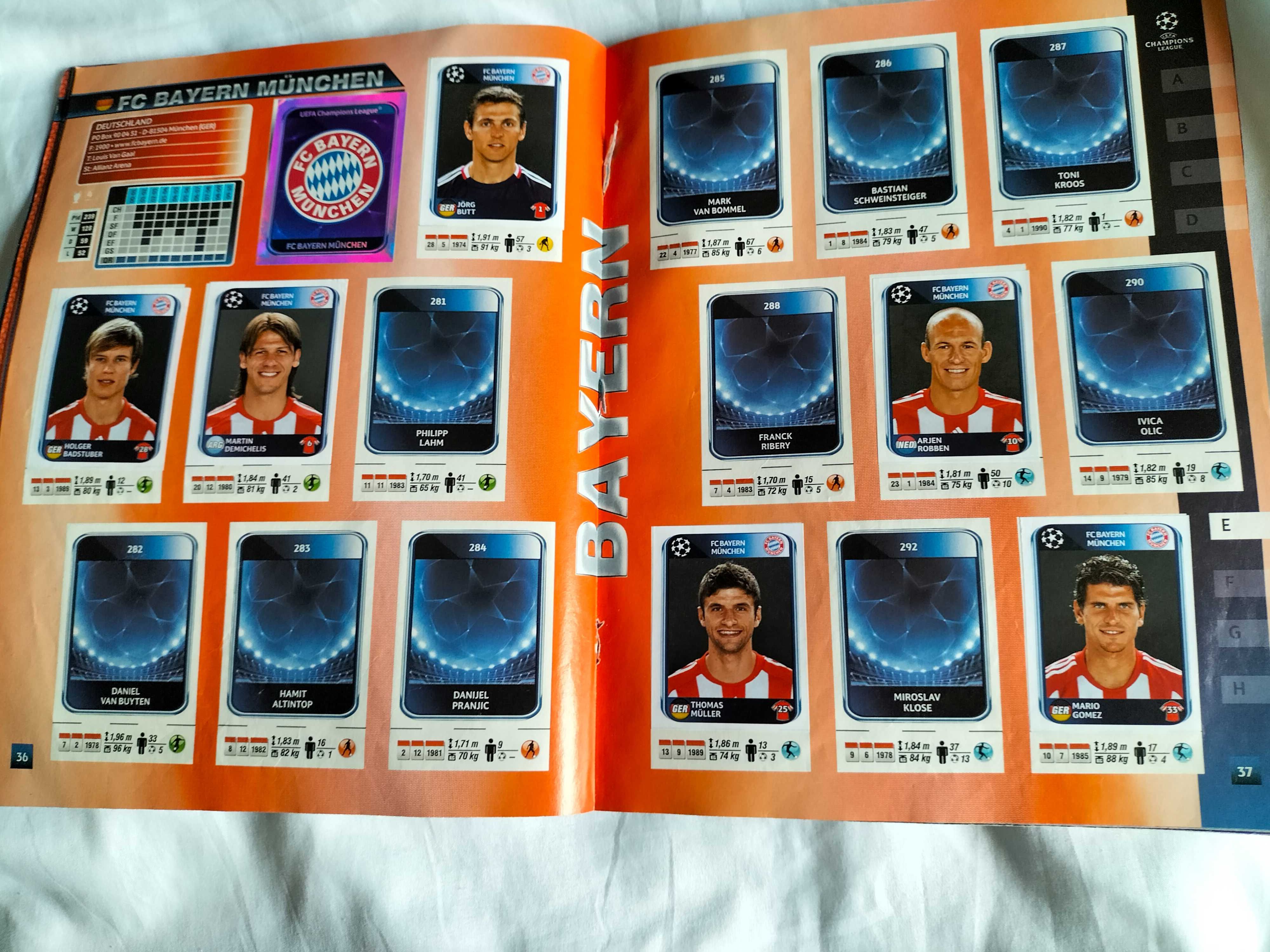 Caderneta cromos Champions 10/11