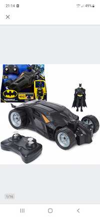 Batman Batmobile zdalnie sterowany pojazd RC auto i figurka DC Comics