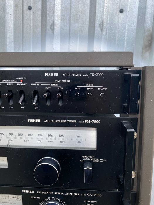 Fisher 7000  wzmacniacz  magnetofon ,tuner, timer