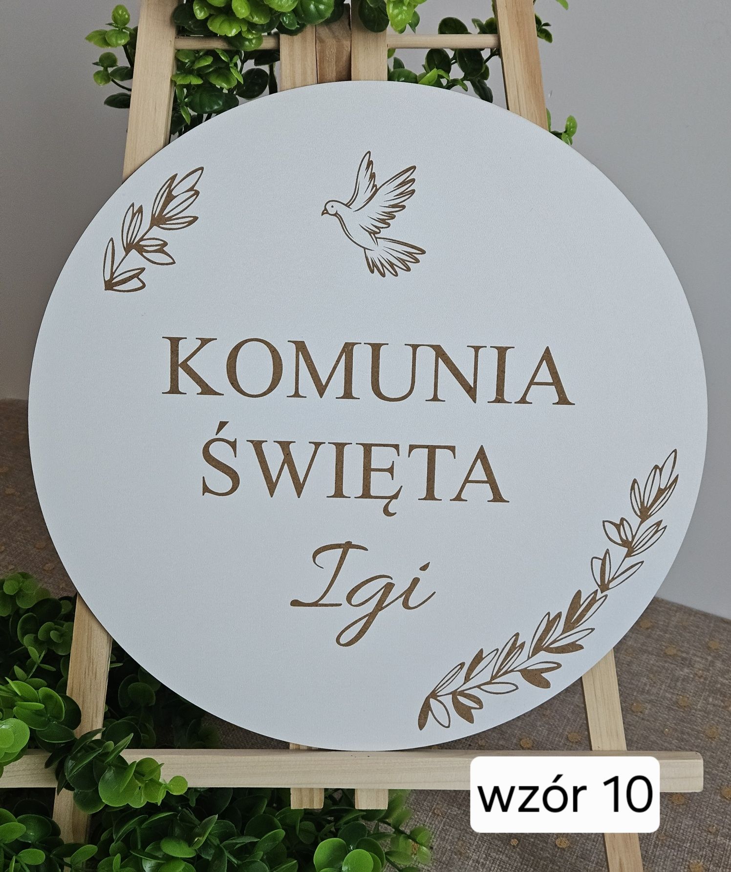 Tablica powitalna na I Komunię Świętą  dekoracja