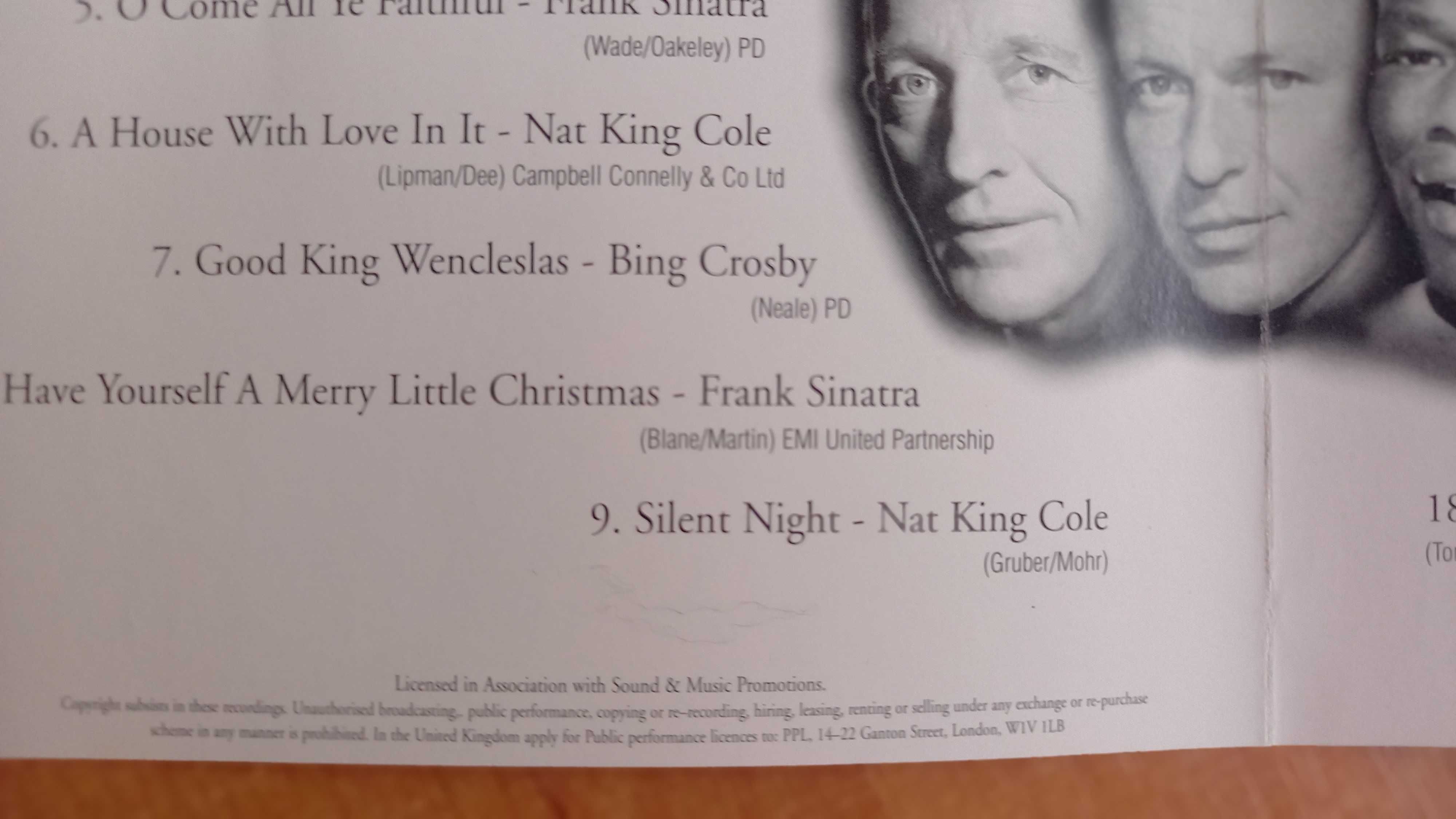 zestaw 4 CD : jazz i kolędy Bing Crosby, F. Sinatra, Nat King Cole