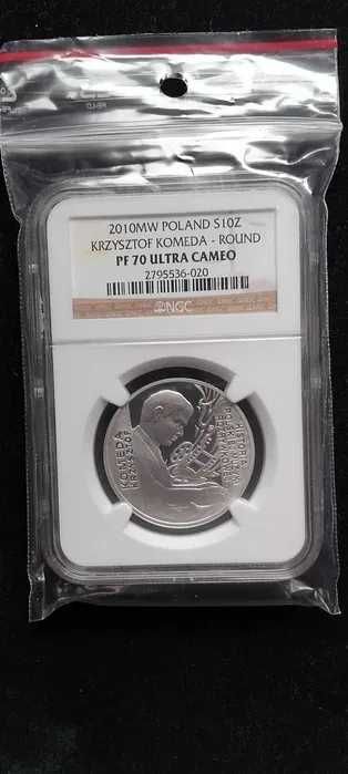 10 zł 2010 - Krzysztof Komeda - NGC PF70 Ultra Cameo