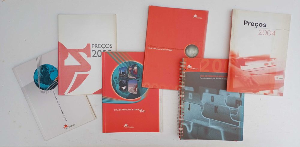 Filatelia - Guias dos CTT 2000 a 2004 e outras publicações filatélicas