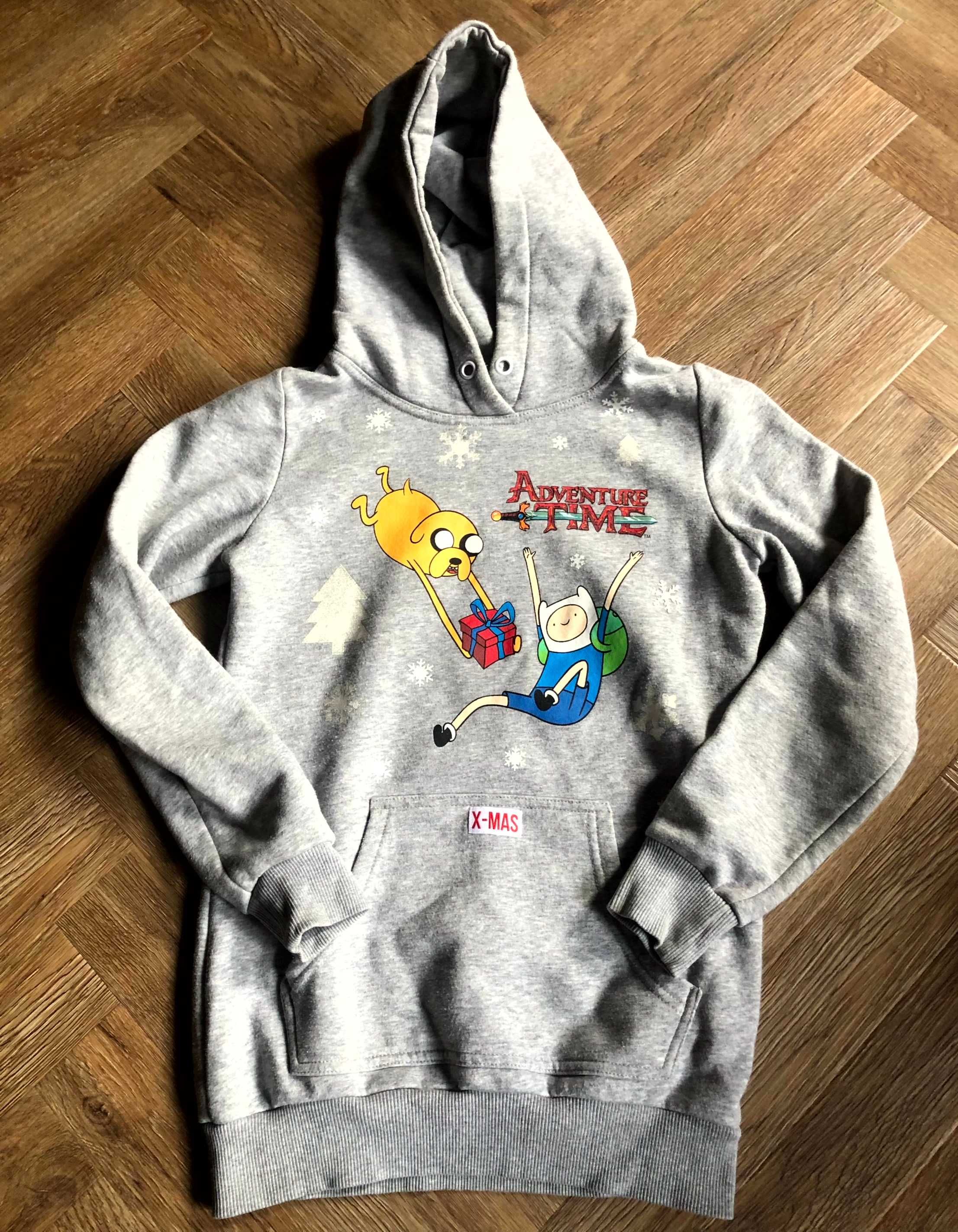 Cropp Adventure Time świąteczna bluza z kapturem S 36 BDB