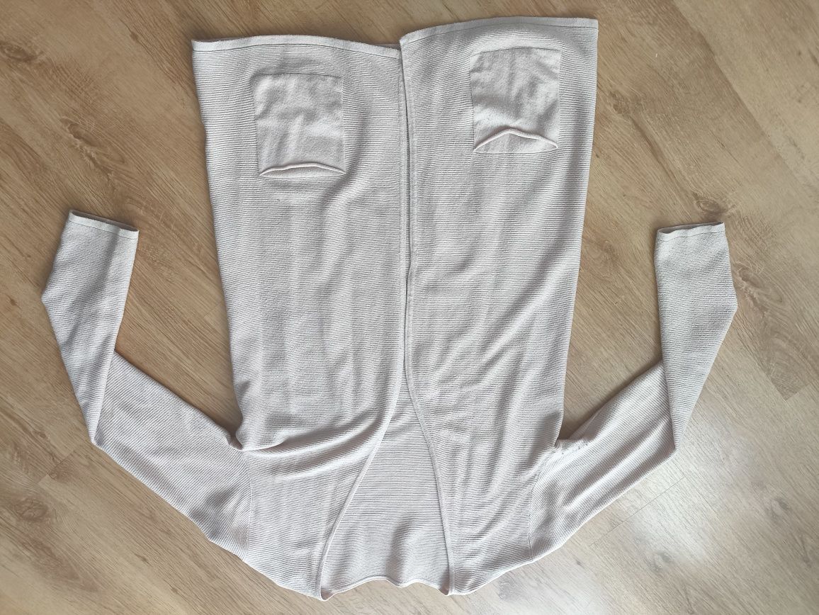Beżowy sweter kardigan r 44 damski