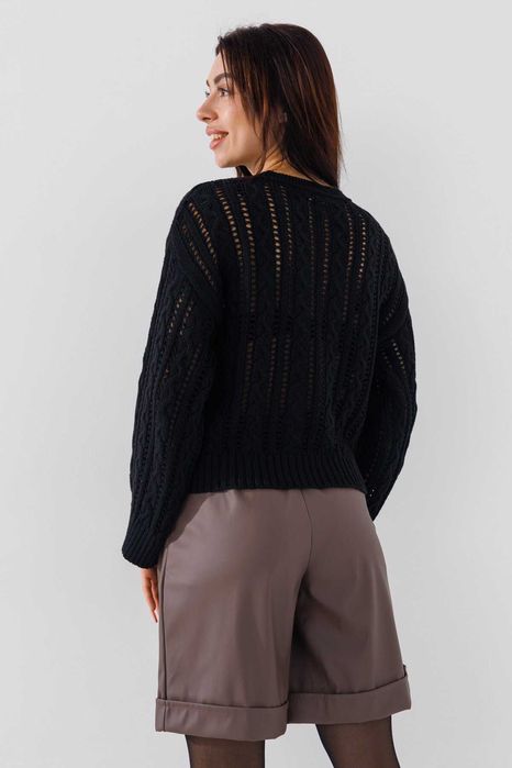 Женский джемпер свитер ажурный