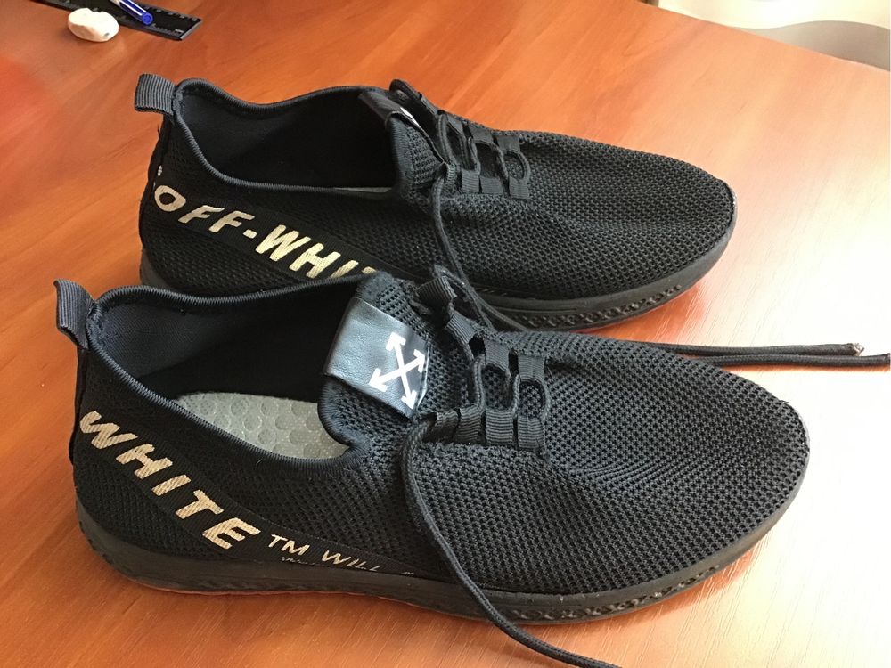 Мокасины кеды OFF-WHITE мужские 41 / Мокасини кеди OFF-WHITE чоловічі