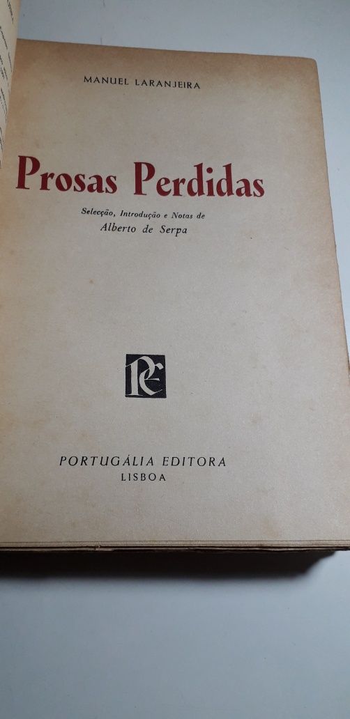 Prosas Perdidas - Manuel Laranjeira (1958, Portugália)