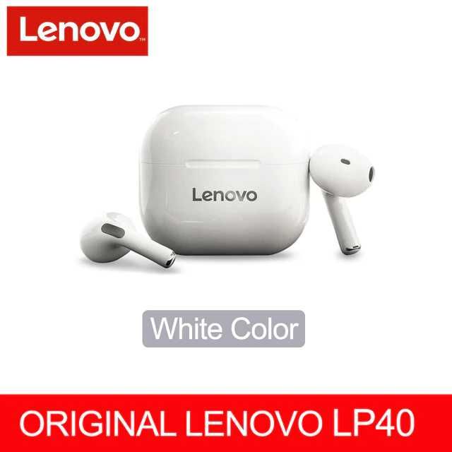 Fones/Earbuds Lenovo LP40 TWS Wireless Bluetooth 5.0 bateria de 230mAH