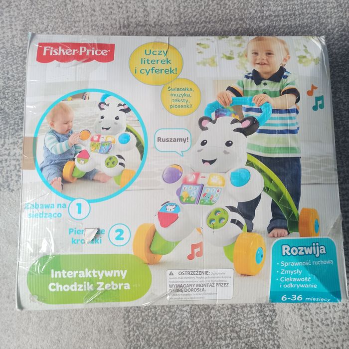 Chodzik Pchacz zebra Fisher Price