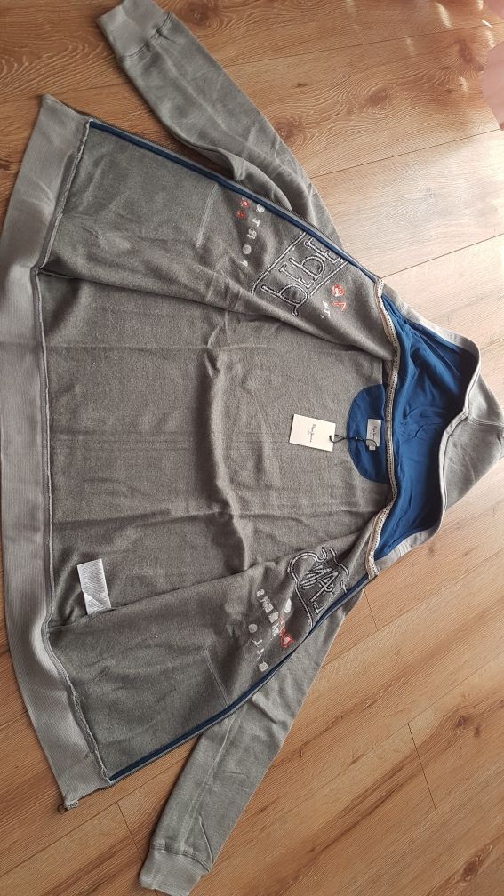 Pepe Jeans bluza rozpinana na suwak z kapturem unisex męska damska L