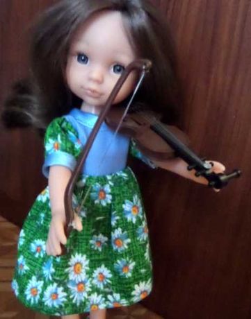 Игрушка  пластик мини скрипка для куклы кукольный аксессуар игрушечная