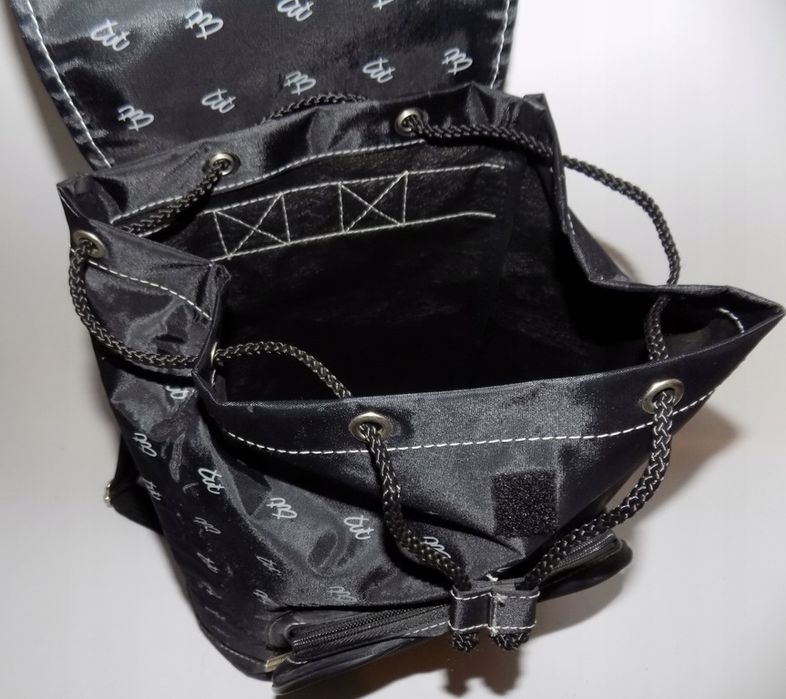 Pierre Balmain • Monogram Black, Nylon Waterproof • Backpack Rucksack