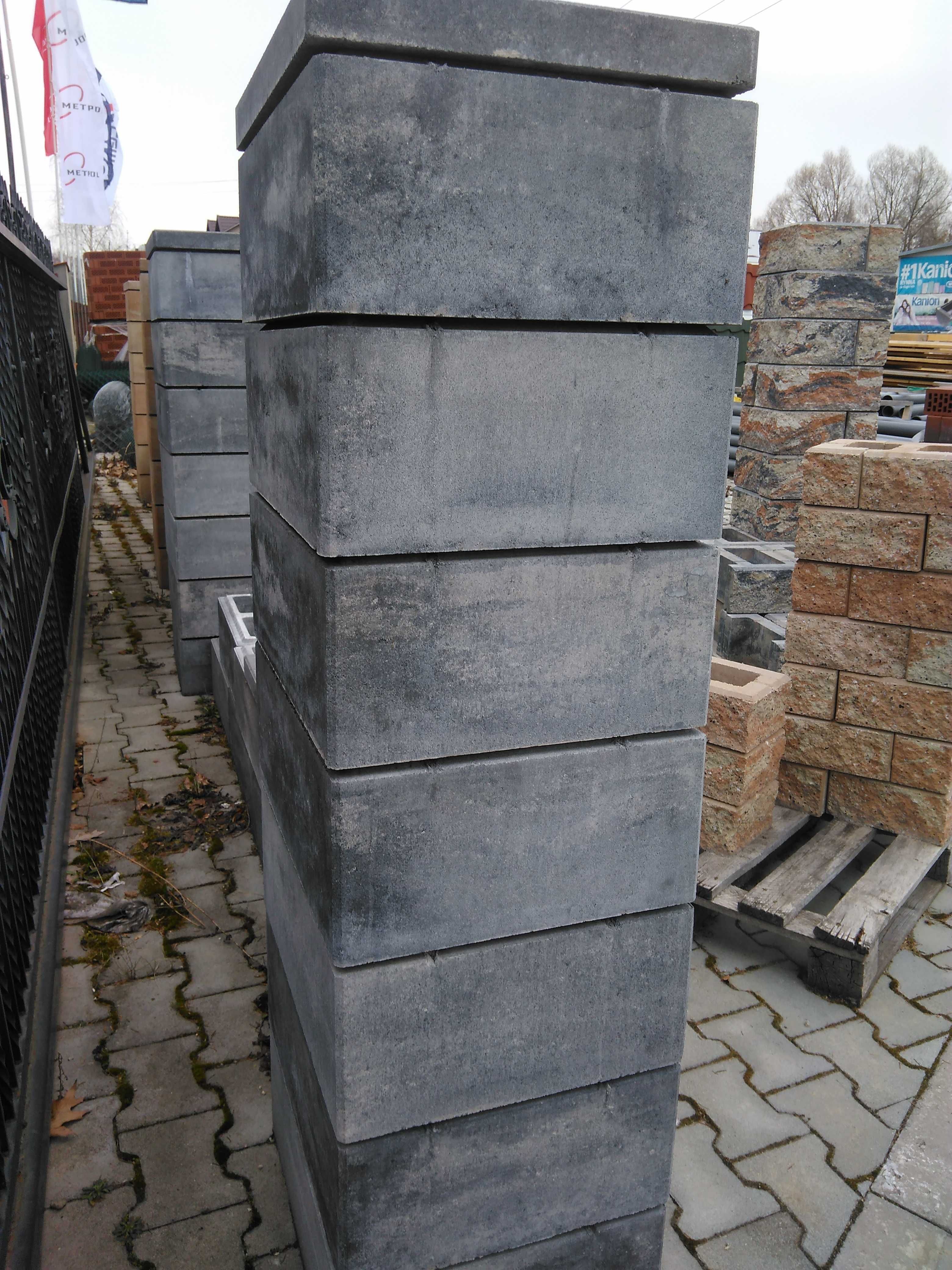 Ogrodzenie gładkie betonowe Royal Kostbet 50x40x20 A6 Marago od ręki