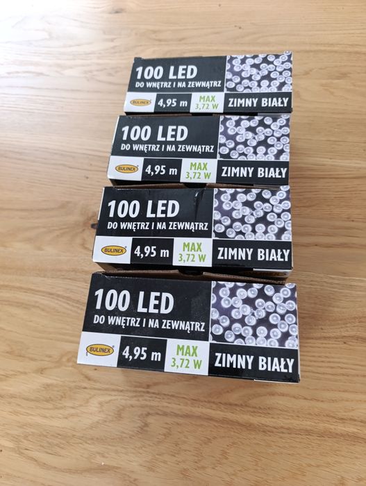 Lampki choinkowe LED - 4 komplety