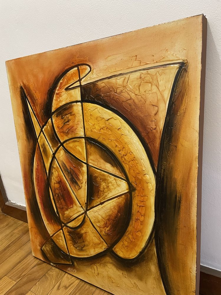 Quadro de pintura a oleo