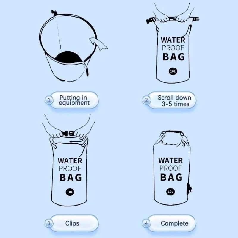 Waterproof bag wodoszczelny worek 2L, wodoodporny pokrowiec
