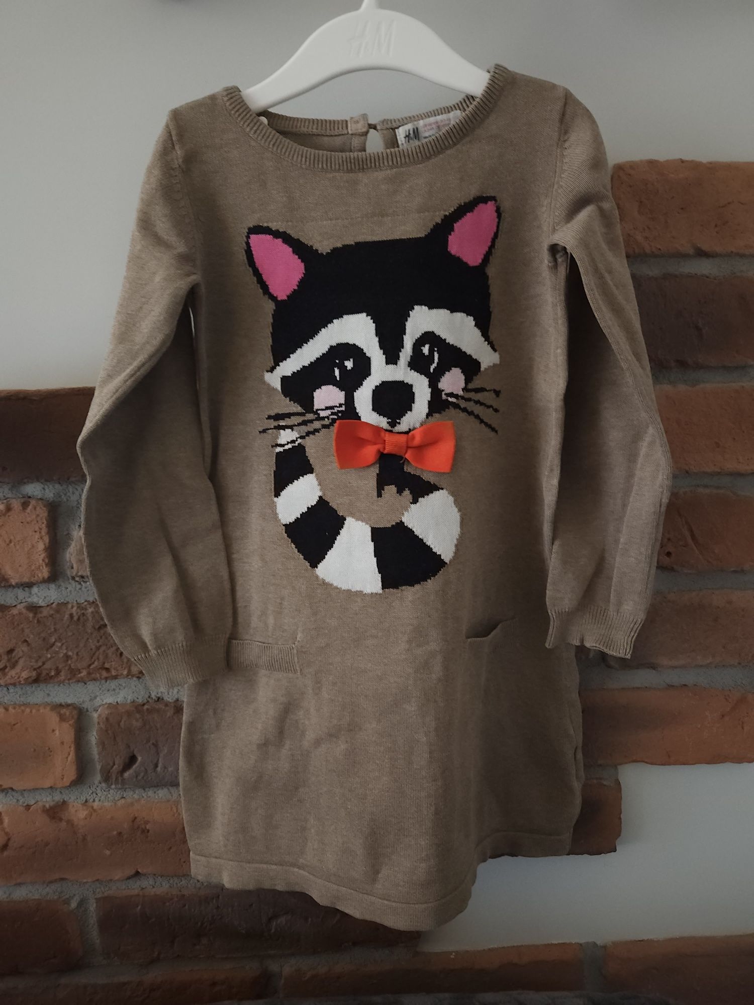 Sukienka sweterkowa h&m 98/104